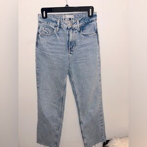 Zara light wash girlfriend denim jeans